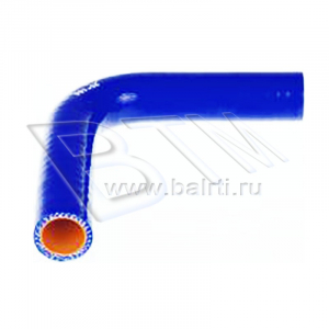 Патрубок с переходом D-18/25 L-100 (силик. синий)