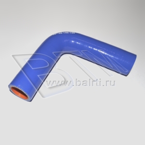Патрубок угловой 90 D-32 L-150*150 (силик. синий)