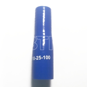 Патрубок с переходом D-18/25 L-100 (силик. синий)
