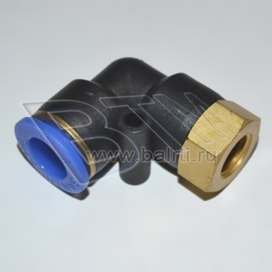 Фитинг угловой внутренняя резьба PLF M12x1,25 d 12 мм