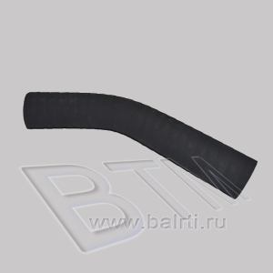 Патрубок радиатора а/м ЗИЛ-130 верхний D-45 L-200*220 угол 160 прокл.
