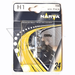 Автолампа 24v 70w Н1 N-48702 (гол. свет противотум.)