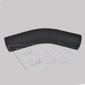 Патрубок радиатора а/м ЗИЛ-130 нижний D-52 L-130*150 угол 160 прокл.
