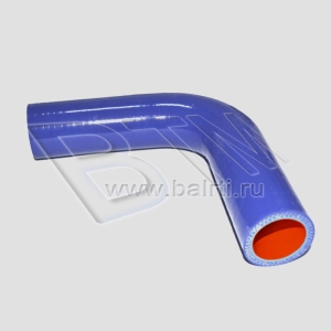 Патрубок угловой 90 D-35 L-150*150 (силик. синий)
