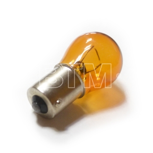 Автолампа 12v 21w BAY15S (желт. повор.)