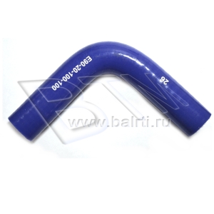 Патрубок угловой 90 D-20 L-100*100 (силик. синий) доп. арт. 50-1306028