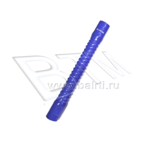 Патрубок гофрированный D-35 L-400 (силик. синий)