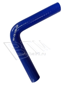 Патрубок угловой 90 D-18 L-150*150 (силик. синий)