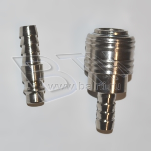 Фитинг соединитель d 10 мм JC-141/10 быстросъемный тип Евро к-т 2 наим.