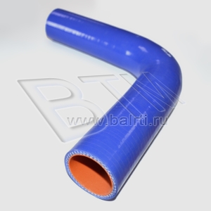 Патрубок угловой 90 D-40 L-200*200 (силик. синий)