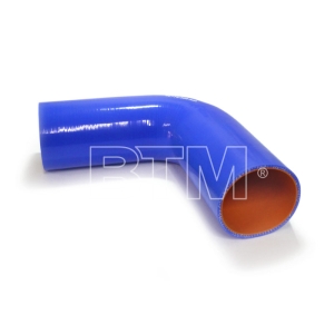 Патрубок угловой 90 D-75 L-200*200 (силик. синий)