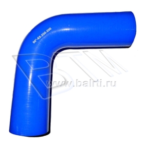Патрубок угловой 90 D-65 L-200*200 (силик. синий)