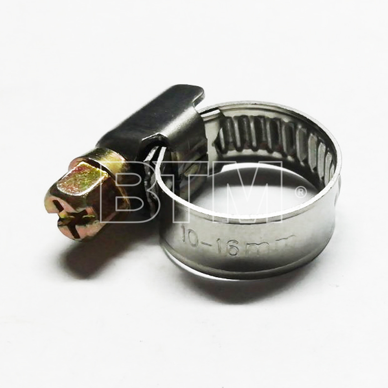 Хомут 10-16 мм червячный ТИТАН 