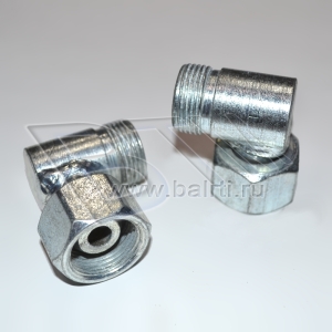 Уголок РВД S-27 (22*1,5/22*1,5) с гайкой
