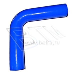 Патрубок угловой 90 D-55 L-250*250 (силик. синий)
