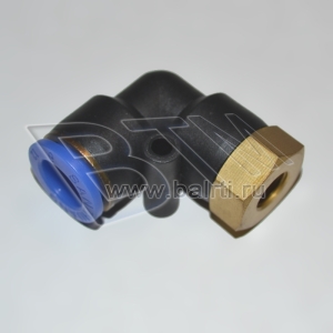 Фитинг угловой внутренняя резьба PLF M10x1 d 12 мм