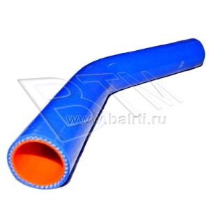 Патрубок угловой 135 D-32 L-150*150 (силик. синий)