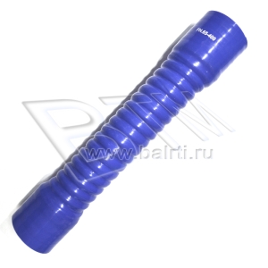 Патрубок гофрированный D-65 L-400 (силик. синий)