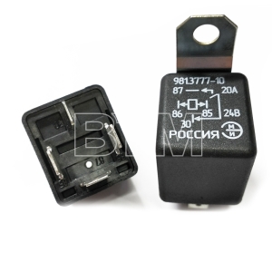 Реле электромагнитное 24V 4-контактное 20А доп. арт. 901.3747-10