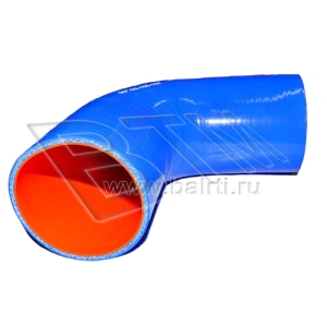 Патрубок угловой 90 D-80 L-150*150 (силик. синий)