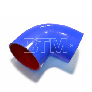 Патрубок угловой 90 D-125 L-150*150 (силик. синий)