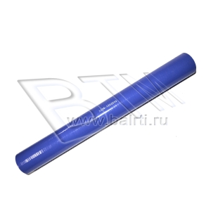 Патрубок радиатора а/м МАЗ верхний длинный D-42 L-420 доп. арт. 6437-1303024 (силик. синий)