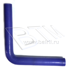 Патрубок угловой 90 D-20 L-150*150 (силик. синий)